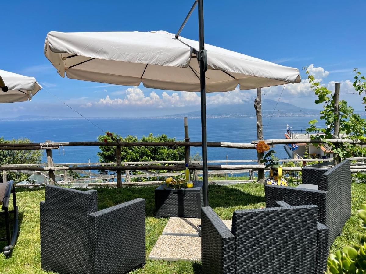 Vila La Badia Montechiaro - Breathtaking View Of Sorrento Coast Vico Equense Exteriér fotografie