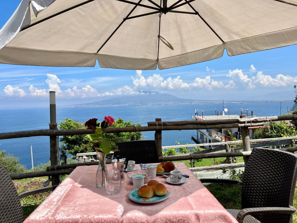 Vila La Badia Montechiaro - Breathtaking View Of Sorrento Coast Vico Equense Exteriér fotografie