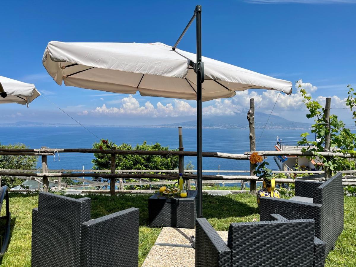 Vila La Badia Montechiaro - Breathtaking View Of Sorrento Coast Vico Equense Exteriér fotografie